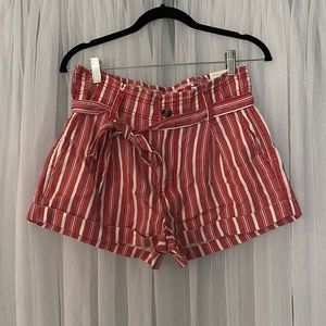 Stripe Super High Rise American Eagle Shorts